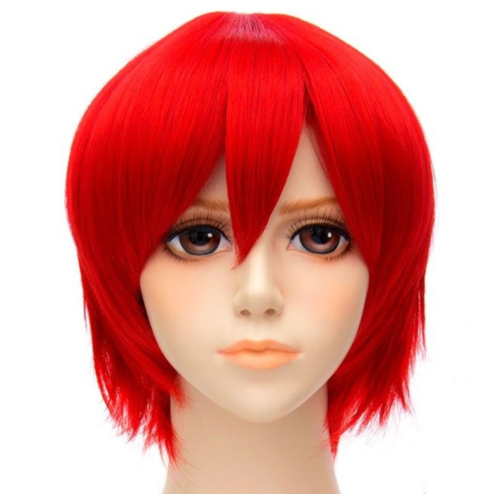 [NEW] Anime Cosplay Wig Color Short Straight Hair Costume Manga Character
